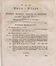 Amts-Blatt der Königlichen Preußischen Regierung zu Königsberg, Mittwoch, 5. Juni 1822, Nr. 25