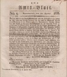 Amts-Blatt der Königl. Regierung zu Marienwerder, 23. Januar 1835, No. 4.