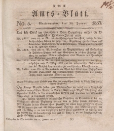 Amts-Blatt der Königl. Regierung zu Marienwerder, 30. Januar 1835, No. 5.
