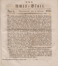 Amts-Blatt der Königl. Regierung zu Marienwerder, 5-6. Februar 1835, No. 6.