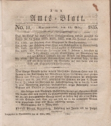 Amts-Blatt der Königl. Regierung zu Marienwerder, 13. März 1835, No. 11.