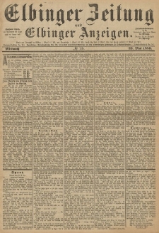 Elbinger Zeitung und Elbinger Anzeigen, Nr. 118 Mittwoch 22. Mai 1889