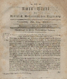 Amts-Blatt der Königlich Westpreußischen Regierung zu Marienwerder, 16. Juli 1813, No. 29.