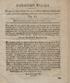 Amts-Blatt der Königlich Westpreußischen Regierung zu Marienwerder, 24. Dezember 1813, No. 54.(Beilage)