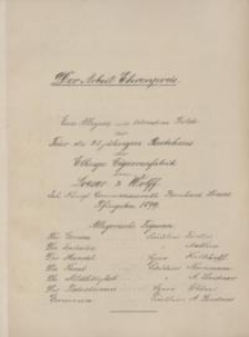 Der Arbeit Ehrenpreis