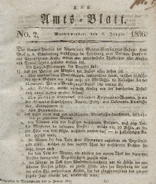 Amts-Blatt der Königl. Regierung zu Marienwerder, 8. Januar 1836, No. 2.