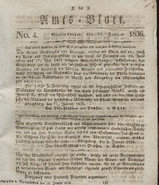 Amts-Blatt der Königl. Regierung zu Marienwerder, 22. Januar 1836, No. 4.