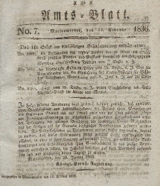 Amts-Blatt der Königl. Regierung zu Marienwerder, 12. Februar 1836, No. 7.