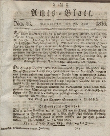 Amts-Blatt der Königl. Regierung zu Marienwerder, 24. Juni 1836, No. 26.