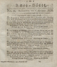 Amts-Blatt der Königl. Regierung zu Marienwerder, 2. September 1836, No. 36.