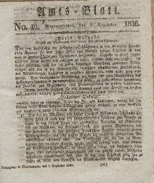 Amts-Blatt der Königl. Regierung zu Marienwerder, 2. Dezember 1836, No. 49.