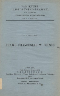 Prawo francuskie w Polsce