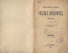 Świątobliwy kapłan Feliks Durewicz