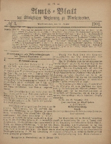 Amts-Blatt der Königlichen Regierung zu Marienwerder, 15. Januar 1902, No. 3.