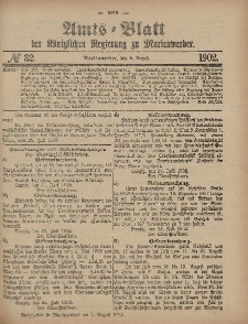 Amts-Blatt der Königlichen Regierung zu Marienwerder, 6. August 1902, No. 32.