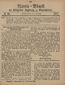 Amts-Blatt der Königlichen Regierung zu Marienwerder, 3. September 1902, No. 36.