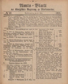 Amts-Blatt der Königlichen Regierung zu Marienwerder, 25. März 1903, No. 12.