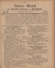 Amts-Blatt der Königlichen Regierung zu Marienwerder, 2. Juni 1903, No. 22.