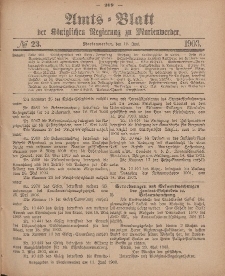 Amts-Blatt der Königlichen Regierung zu Marienwerder, 10. Juni 1903, No. 23.