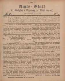 Amts-Blatt der Königlichen Regierung zu Marienwerder, 15. Juli 1903, No. 28.