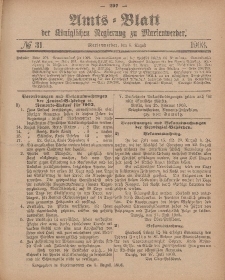 Amts-Blatt der Königlichen Regierung zu Marienwerder, 5. August 1903, No. 31.
