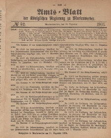 Amts-Blatt der Königlichen Regierung zu Marienwerder, 30. Dezember 1903, No. 52.