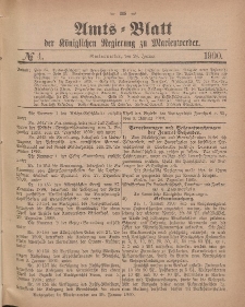 Amts-Blatt der Königlichen Regierung zu Marienwerder, 24. Januar 1900, No. 4.
