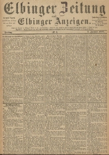 Elbinger Zeitung und Elbinger Anzeigen, Nr. 5 Freitag 7. Januar 1887