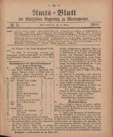 Amts-Blatt der Königlichen Regierung zu Marienwerder, 14. März 1900, No. 11.