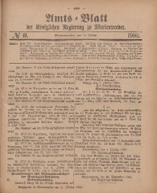 Amts-Blatt der Königlichen Regierung zu Marienwerder, 10. Oktober 1900, No. 41.