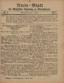 Amts-Blatt der Königlichen Regierung zu Marienwerder, 3. Februar 1904, No. 5.