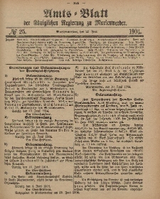 Amts-Blatt der Königlichen Regierung zu Marienwerder, 22. Juni 1904, No. 25.