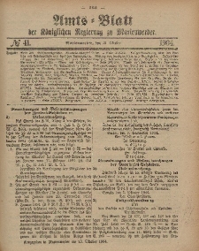 Amts-Blatt der Königlichen Regierung zu Marienwerder, 12. Oktober 1904, No. 41.