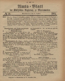 Amts-Blatt der Königlichen Regierung zu Marienwerder, 21. Dezember 1904, No. 51.