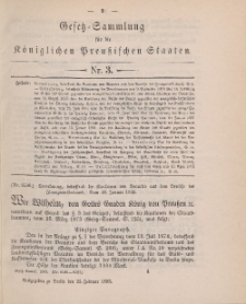 Gesetz-Sammlung für die Königlichen Preussischen Staaten, 25. Februar, 1893, nr. 3.