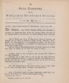 Gesetz-Sammlung für die Königlichen Preussischen Staaten, 29. Juni, 1893, nr. 18.