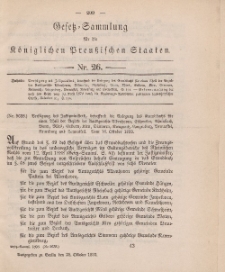 Gesetz-Sammlung für die Königlichen Preussischen Staaten, 28. Oktober, 1893, nr. 26.