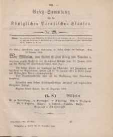 Gesetz-Sammlung für die Königlichen Preussischen Staaten, 29. Dezember, 1893, nr. 29.