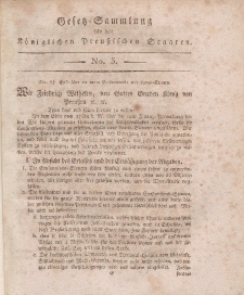 Gesetz-Sammlung für die Königlichen Preussischen Staaten, 28. Oktober, 1810, nr. 3.