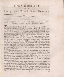 Gesetz-Sammlung für die Königlichen Preussischen Staaten, 20. November, 1810, nr. 7.