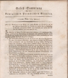 Gesetz-Sammlung für die Königlichen Preussischen Staaten, 28. Februar, 1811, nr. 11.