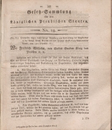 Gesetz-Sammlung für die Königlichen Preussischen Staaten, 12. Dezember, 1811, nr. 24.