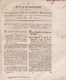 Gesetz-Sammlung für die Königlichen Preussischen Staaten, 2. Juli, 1812, nr. 16.