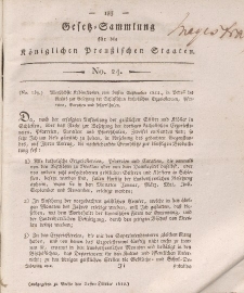 Gesetz-Sammlung für die Königlichen Preussischen Staaten, 31. Oktober 1812, nr. 24.