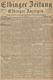 Elbinger Zeitung und Elbinger Anzeigen, Nr. 30 Sonnabend 5. Februar 1887