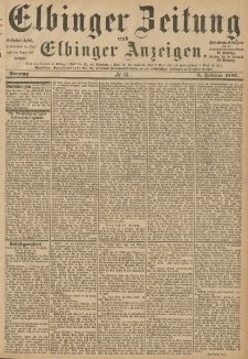Elbinger Zeitung und Elbinger Anzeigen, Nr. 31 Sonntag 6. Februar 1887