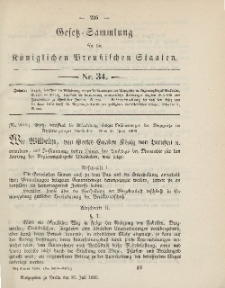 Gesetz-Sammlung für die Königlichen Preussischen Staaten, 31. Juli, 1890, nr. 34.
