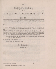 Gesetz-Sammlung für die Königlichen Preussischen Staaten, 4. Dezember 1896, nr. 30.