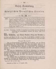 Gesetz-Sammlung für die Königlichen Preussischen Staaten, 18. Dezember 1896, nr. 32.