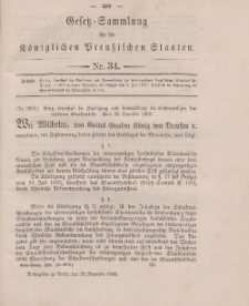 Gesetz-Sammlung für die Königlichen Preussischen Staaten, 28. Dezember 1896, nr. 34.